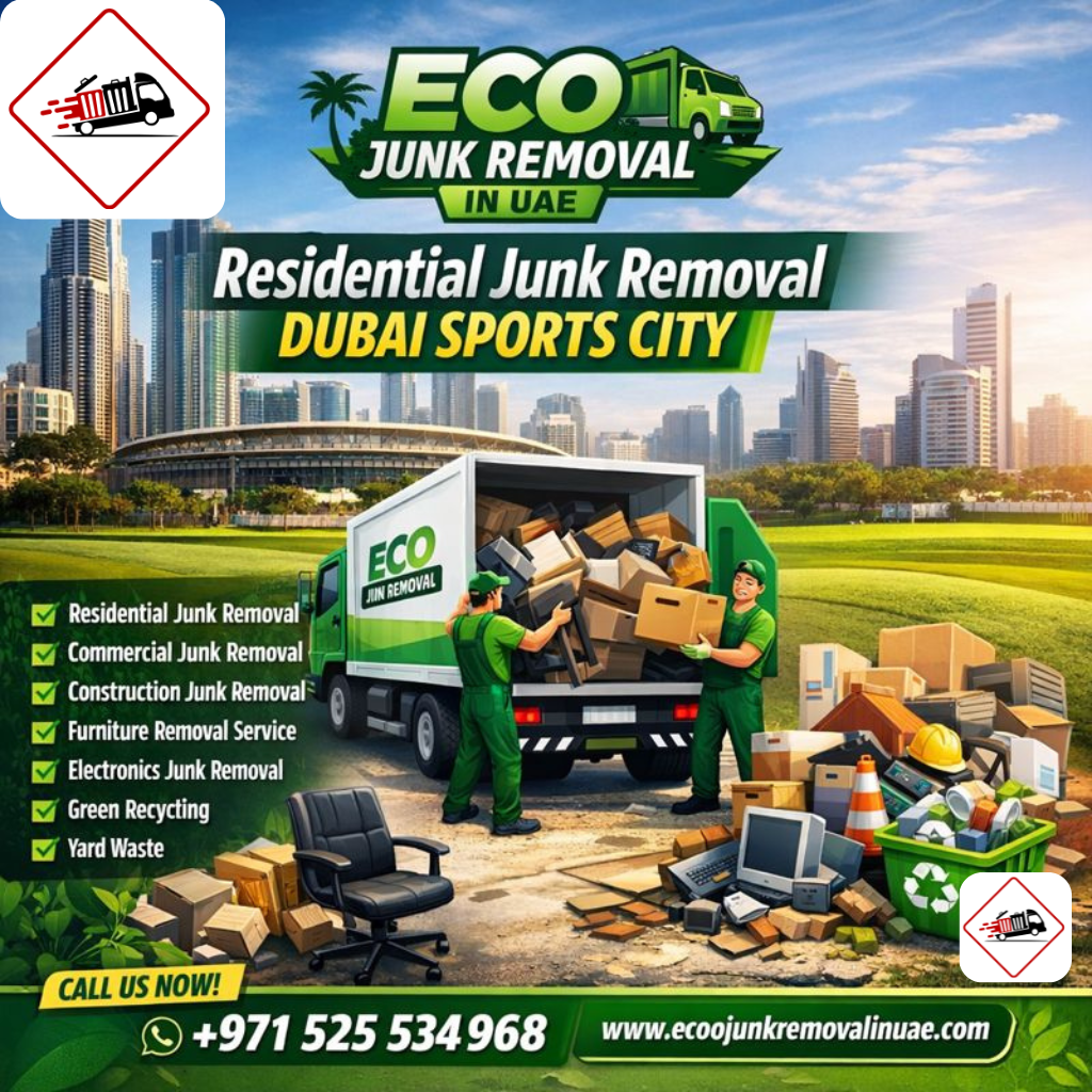 Residential Junk Removal Dubai Sports City | +971525534968 residential junk removal dubai sports city