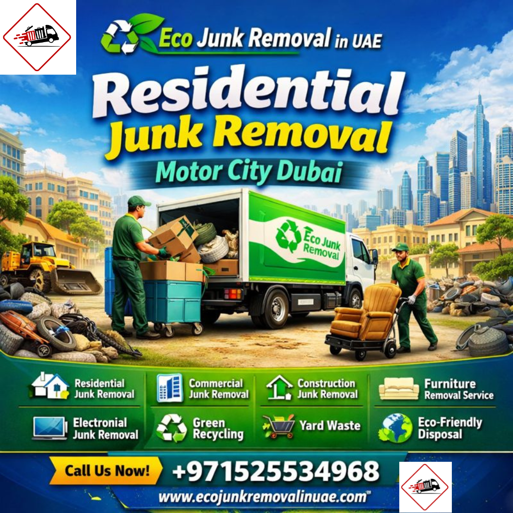 Residential Junk Removal Motor City Dubai | +971525534968 residential junk removal motor city dubai