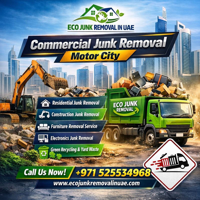 Commercial Junk Removal Motor City| +971525534968 commercial junk removal motor city