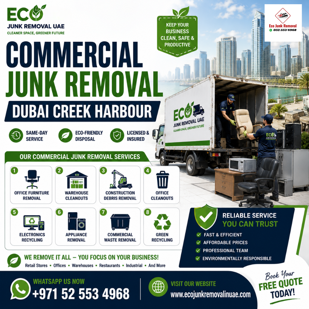 commercial junk removal dubai creek harbour
