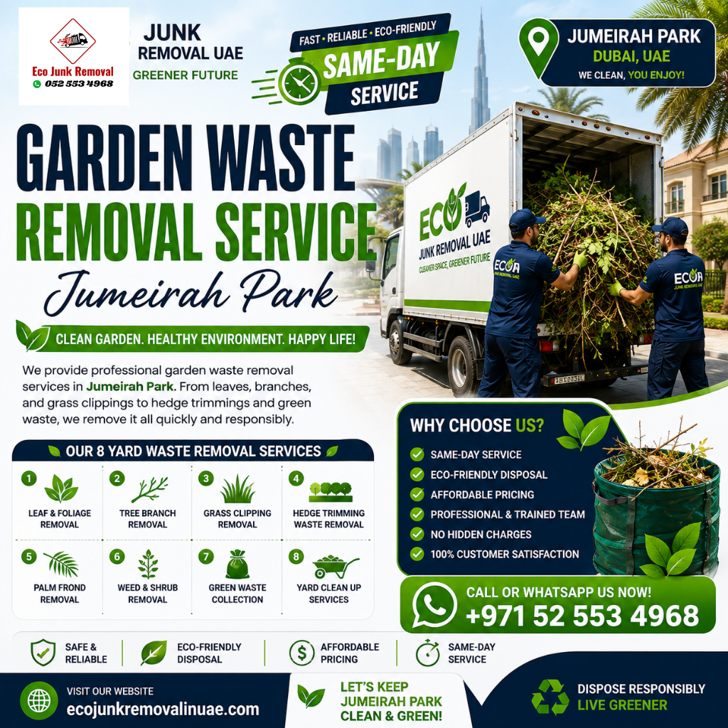 garden waste removal service jumeirah park