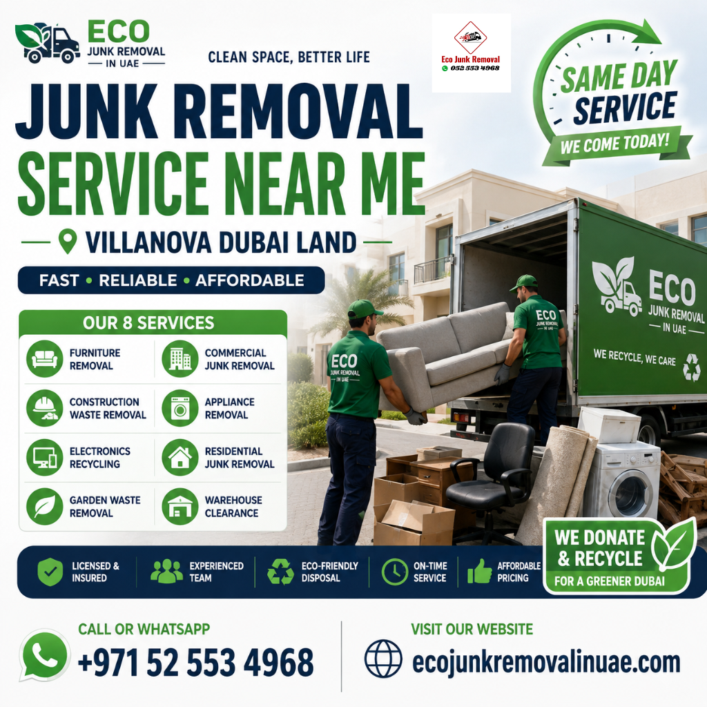 junk removal service near me villanova dubai land