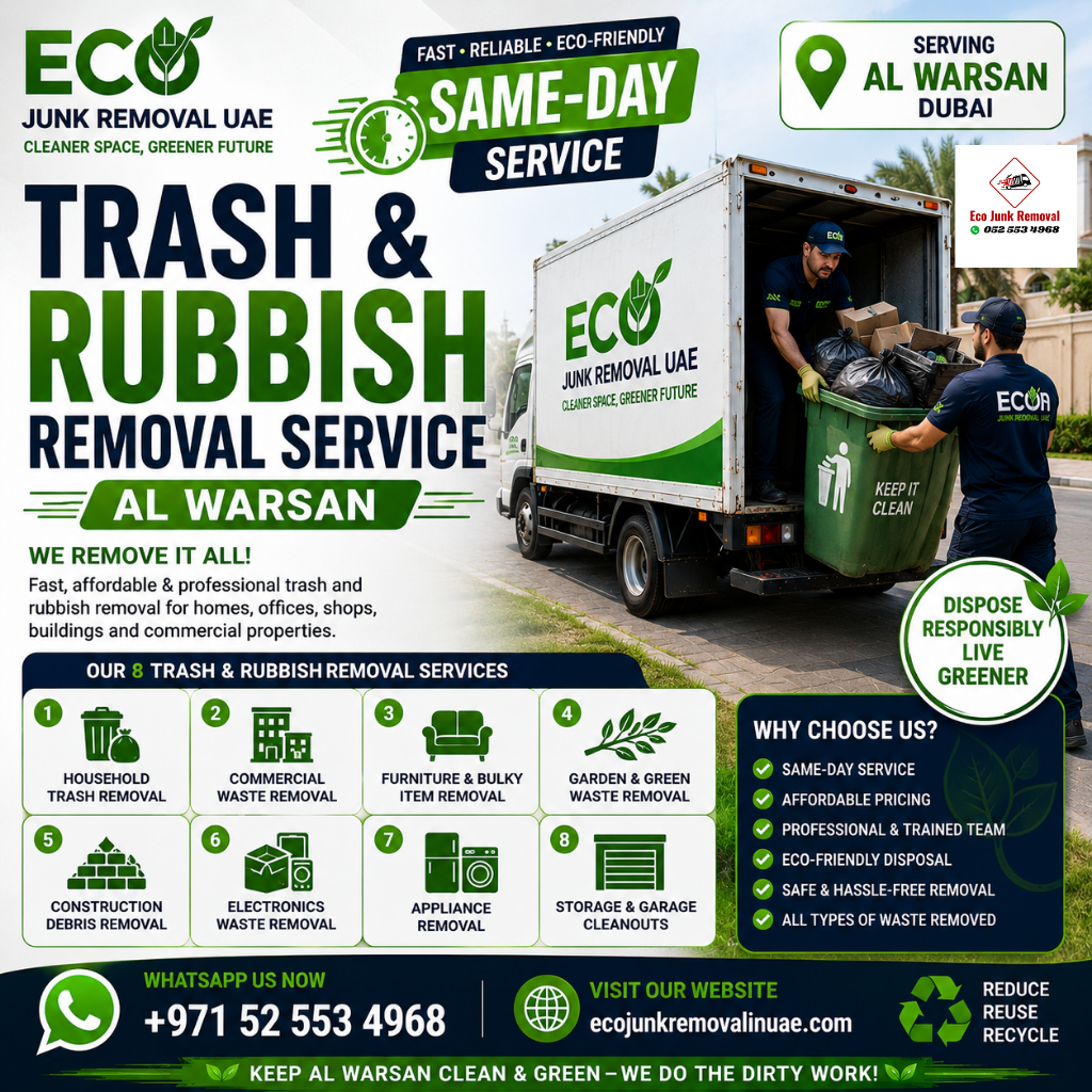 trash rubbish removal service al warsan