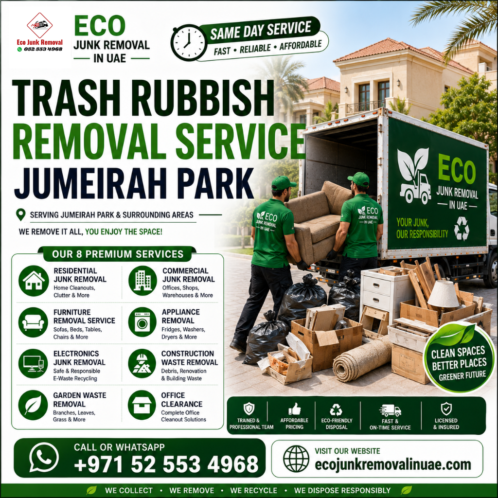 trash rubbish removal service jumeirah park