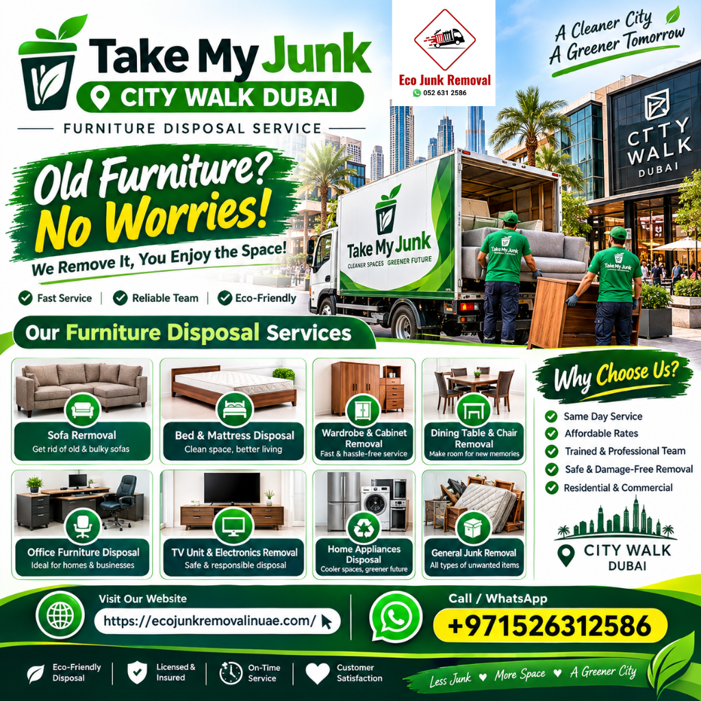 furniture disposal service in city walk dubai