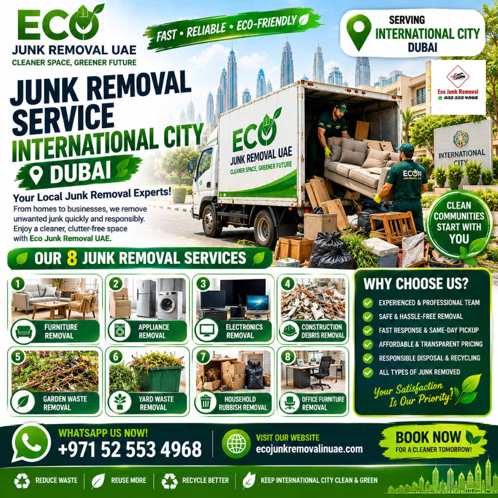 junk removal service international city dubai