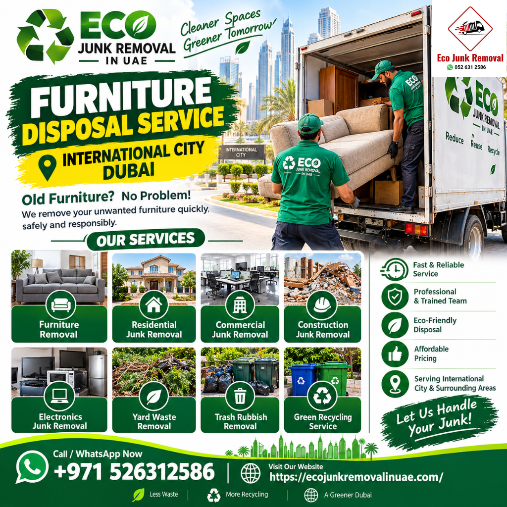 Furniture Disposal Service International City Dubai
