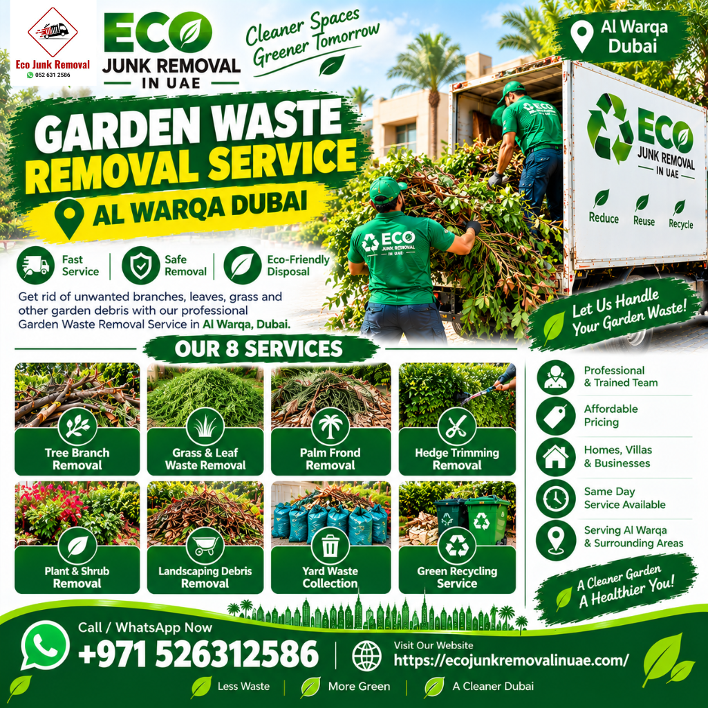 Garden waste Removal Service Al Warqa Dubai