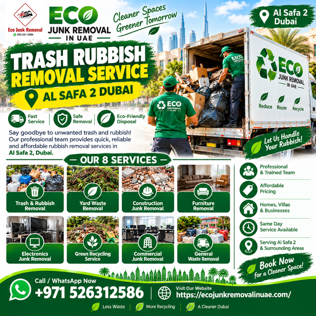 Trash Rubbish Removal Service Al Safa 2 Dubai