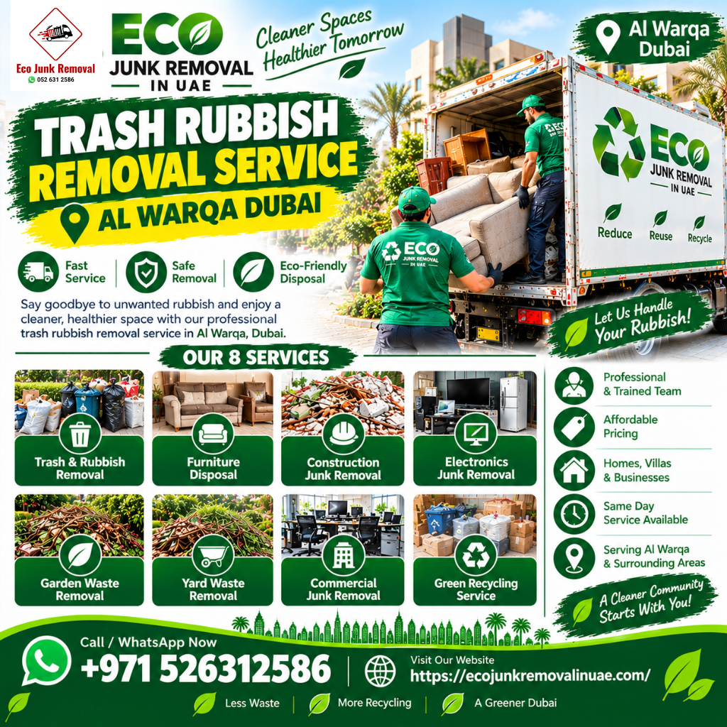 Trash Rubbish Removal Service Al Warqa Dubai