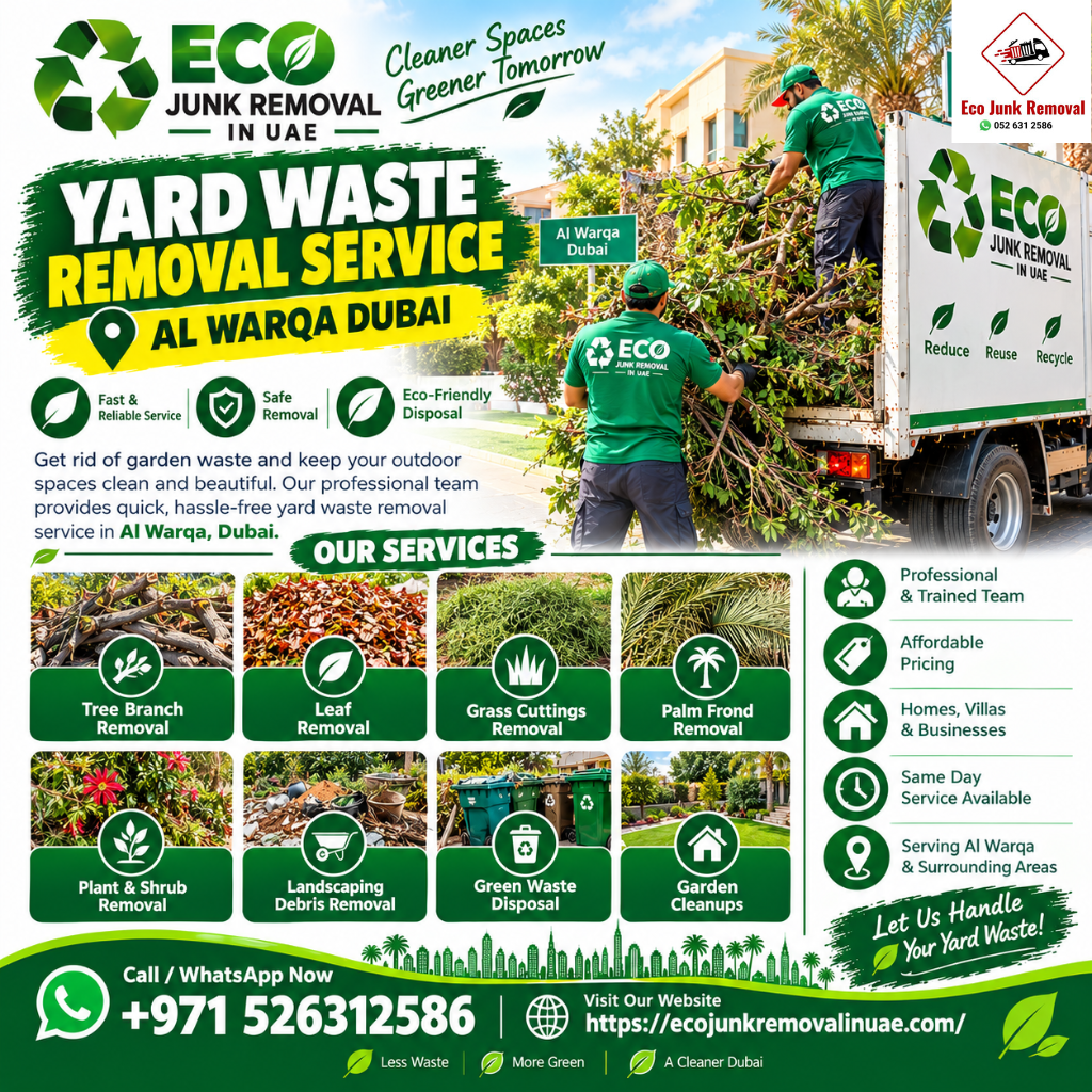 yard waste removal Service Al Warqa Dubai